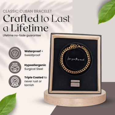 To My Son (Love Mom) Classic Cuban Bracelet - Love You This Much